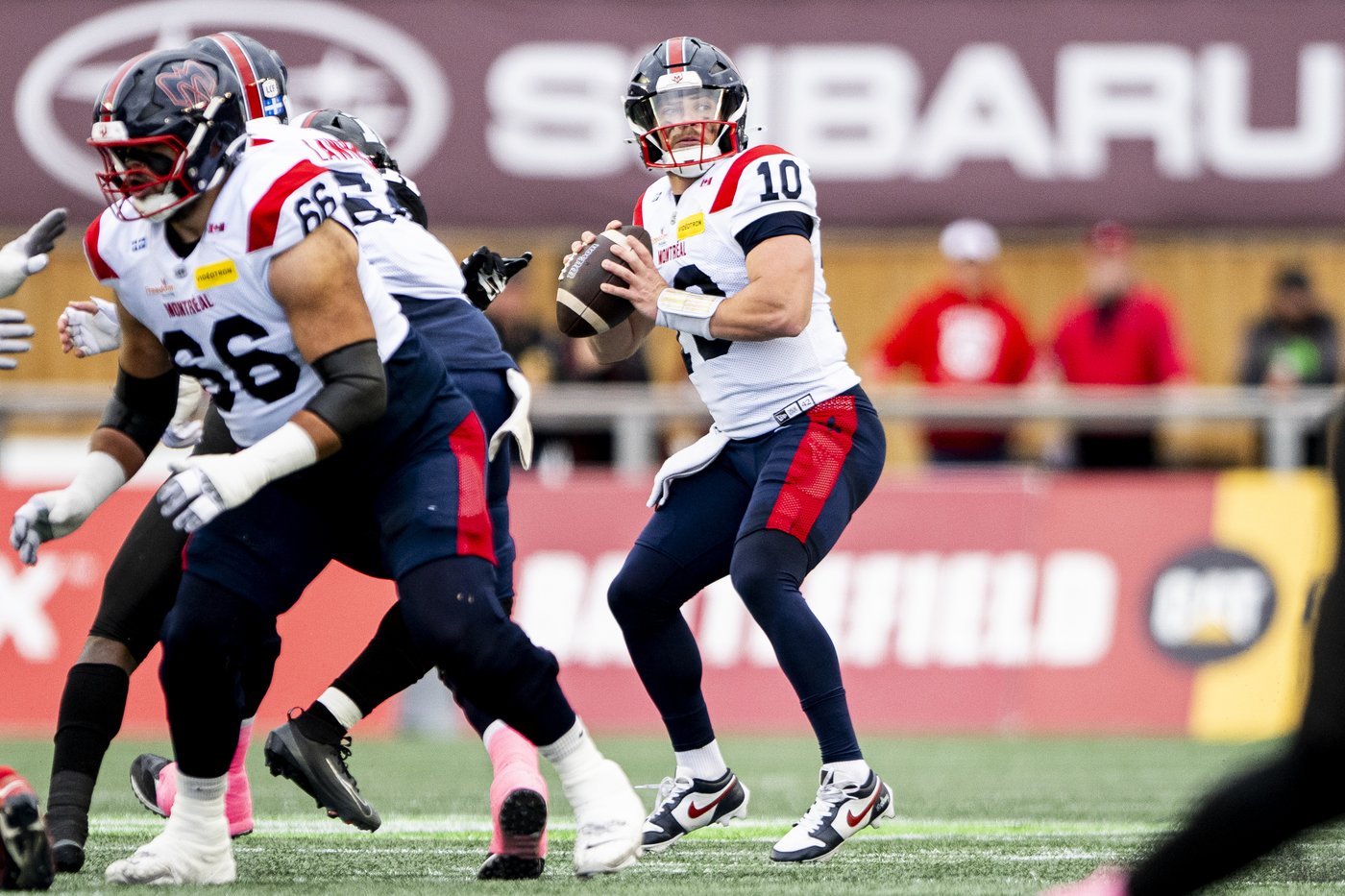 Alouettes starter Alexander's record-setting mark not impacted in playoffs | iNFOnews.ca
