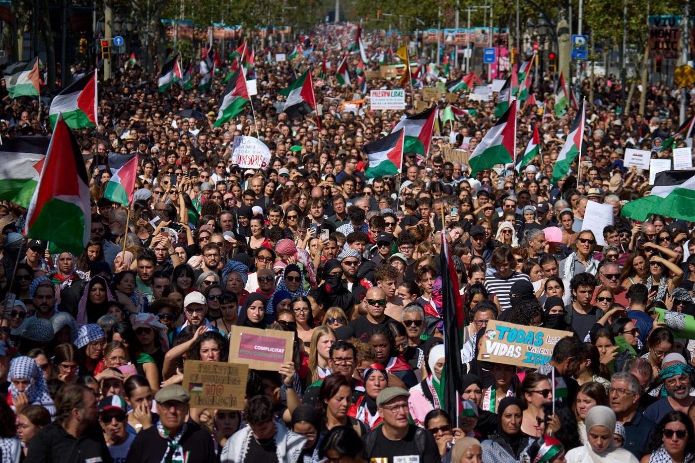 Tens of thousands march in Barcelona to protest against Israel's war in Gaza | iNFOnews.ca