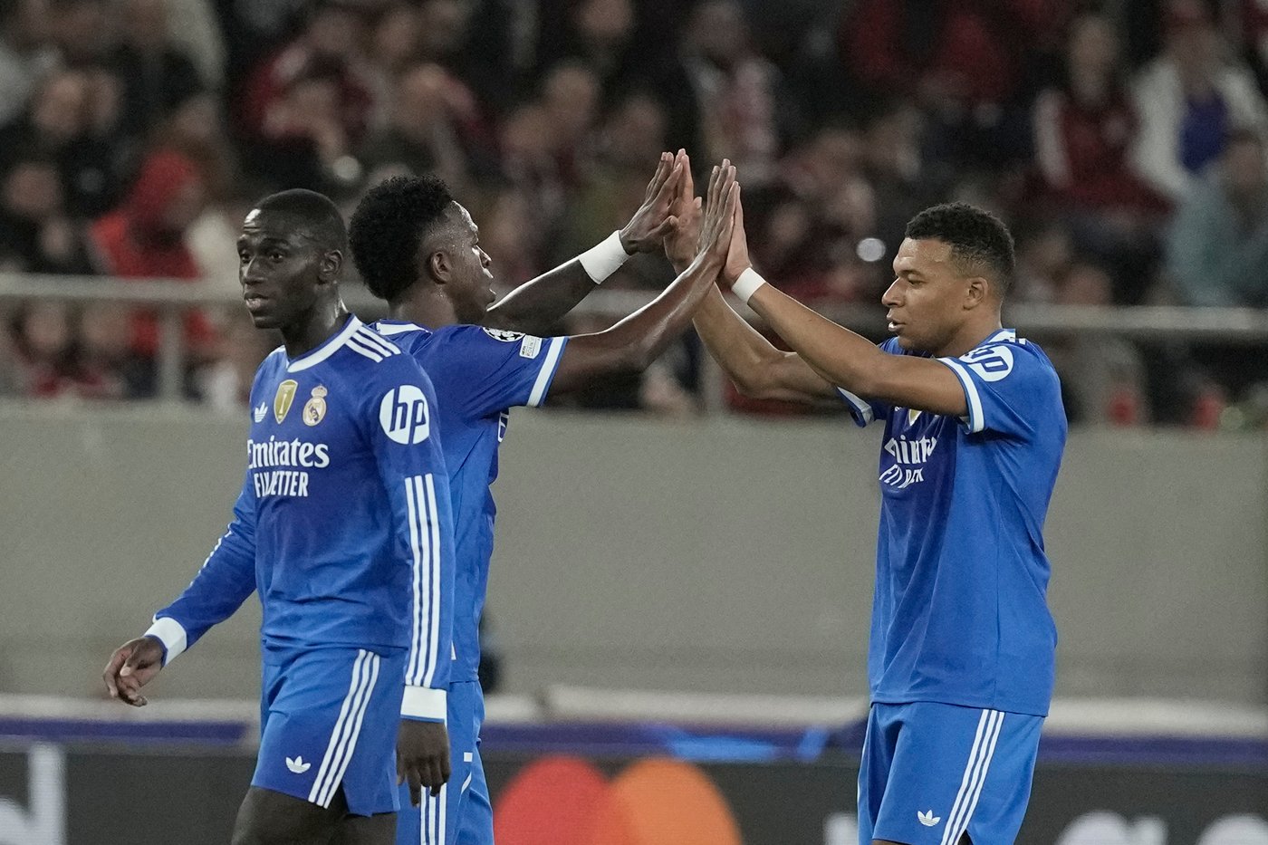 Mbappé scores hat trick in 7 minutes in Real Madrid's Champions League game vs. Olympiakos | iNFOnews.ca