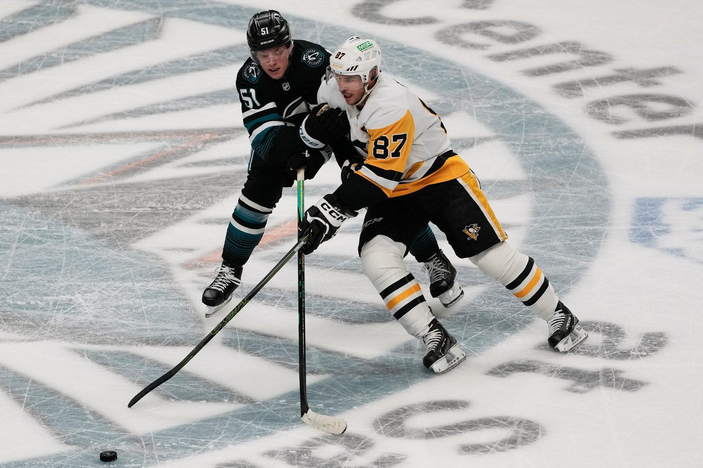 Crosby and Malkin each have goal and assist, Jarry stops 31 shots as Penguins beat Sharks 3-0 | iNFOnews.ca Crosby and Malkin each have goal and assist, Jarry stops 31 shots as Penguins beat Sharks 3-0 | iNFOnews.ca