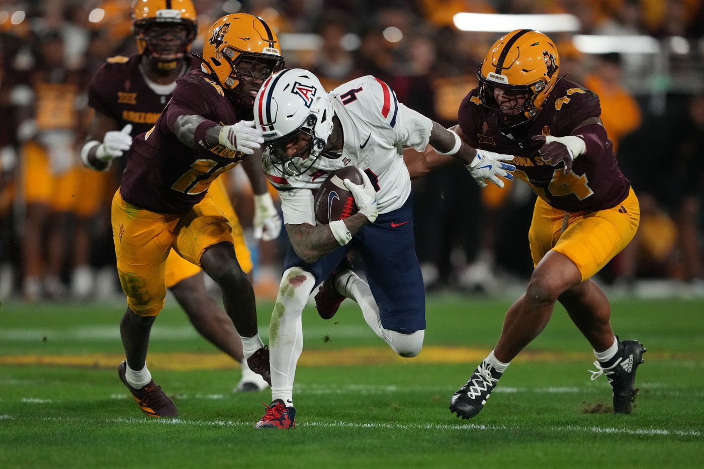Arizona forces 5 turnovers, spoils rival Arizona State's Big 12 repeat title hopes with 23-7 win | iNFOnews.ca