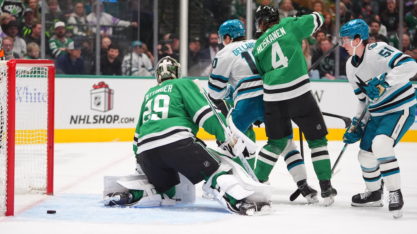 Rantanen has goal and 2 assists as Stars beat Sharks 4-1 to extend point streak to nine games | iNFOnews.ca