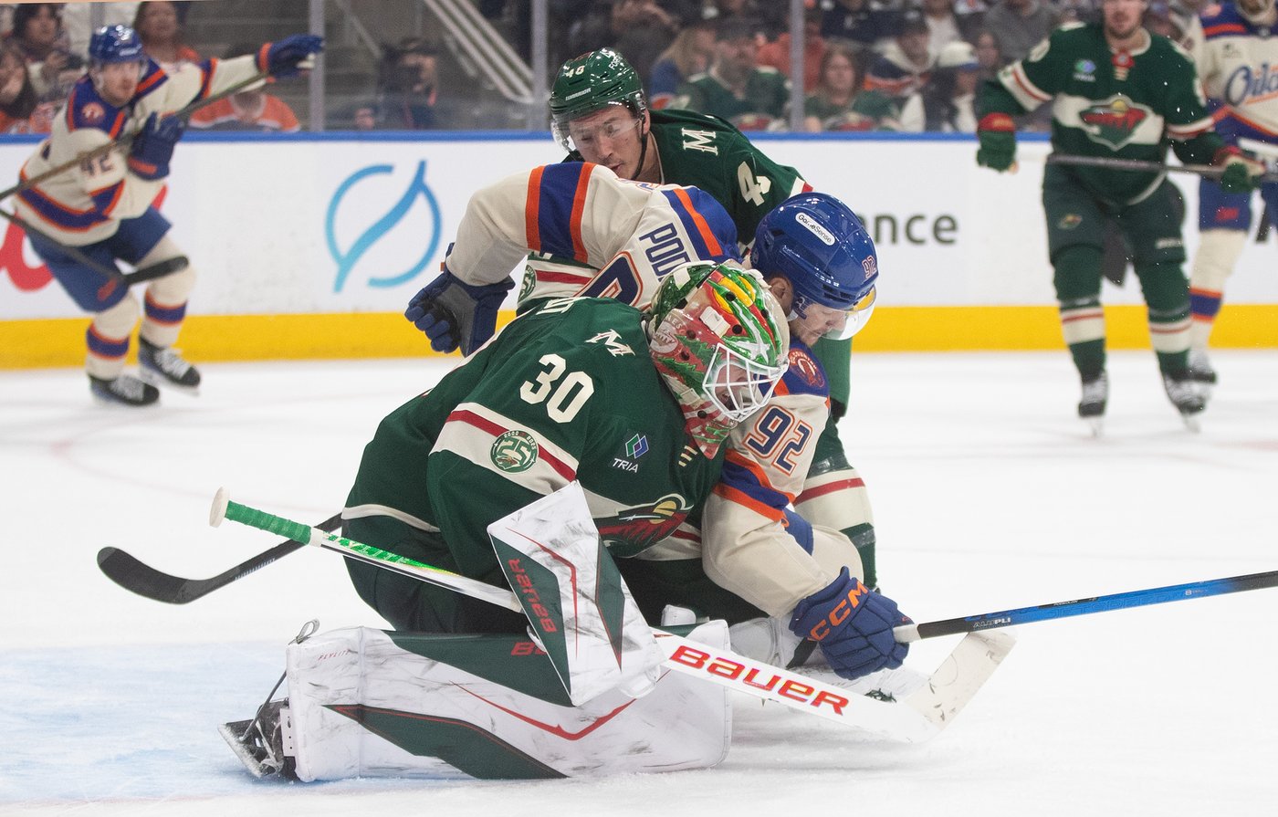 Hughes posts two points, Minnesota Wild trounce Edmonton Oilers 7-3 | iNFOnews.ca