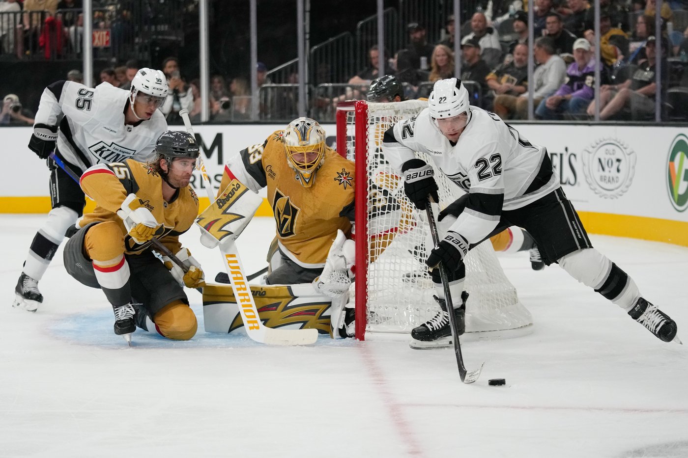 Kings top Golden Knights 6-5 in shootout, spoiling Dorofeyev's hat trick and Marner's debut | iNFOnews.ca
