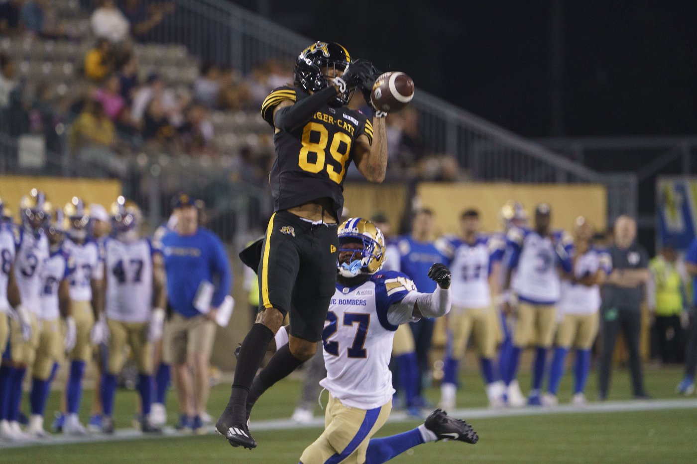 Mitchell throws two TD passes as Ticats down Blue Bombers 32-21 in 'Team Ted' game | iNFOnews.ca Mitchell throws two TD passes as Ticats down Blue Bombers 32-21 in 'Team Ted' game | iNFOnews.ca