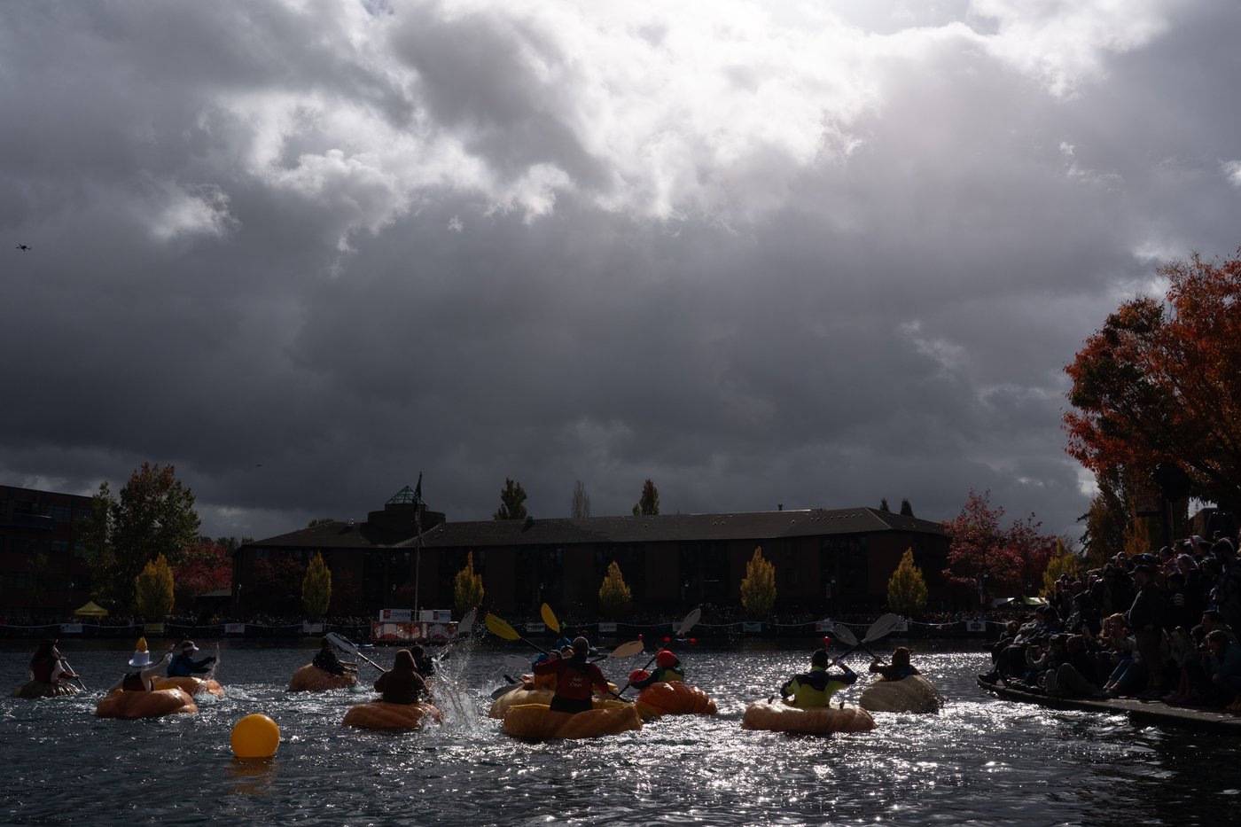 Giant, floating pumpkin races draw large crowds to annual event in Oregon | iNFOnews.ca Giant, floating pumpkin races draw large crowds to annual event in Oregon | iNFOnews.ca