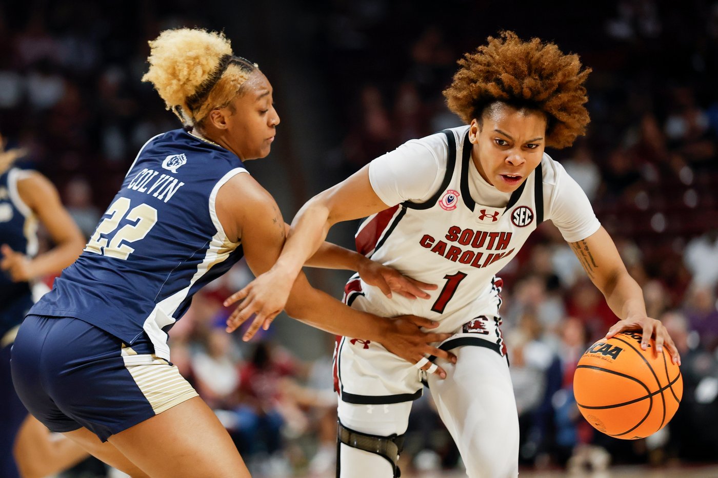 Edwards, Latson lead No. 2 South Carolina for most points under Staley in 121-49 romp over Queens | iNFOnews.ca