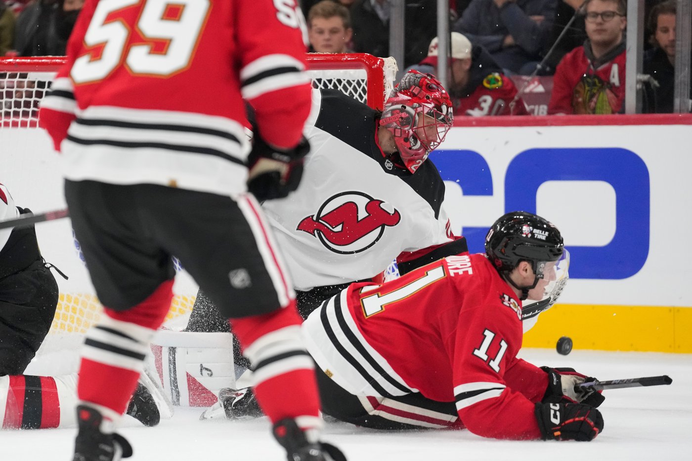 Simon Nemec scores 3rd goal of game in OT as Devils top Blackhawks 4-3 | iNFOnews.ca