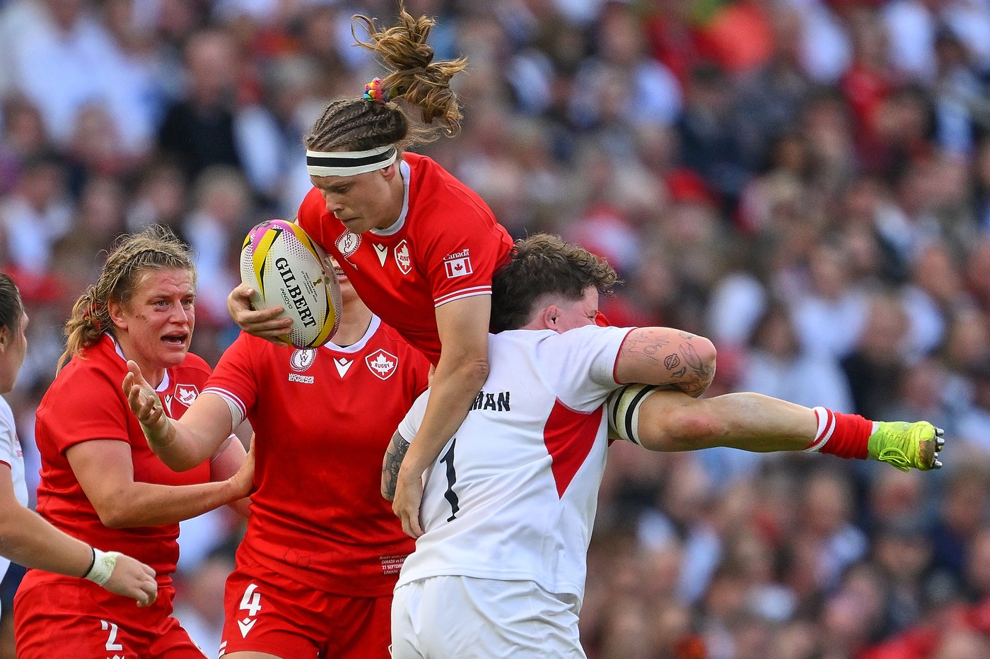 Photo highlights of untouchable England beating Canada at Women's Rugby World Cup final | iNFOnews.ca