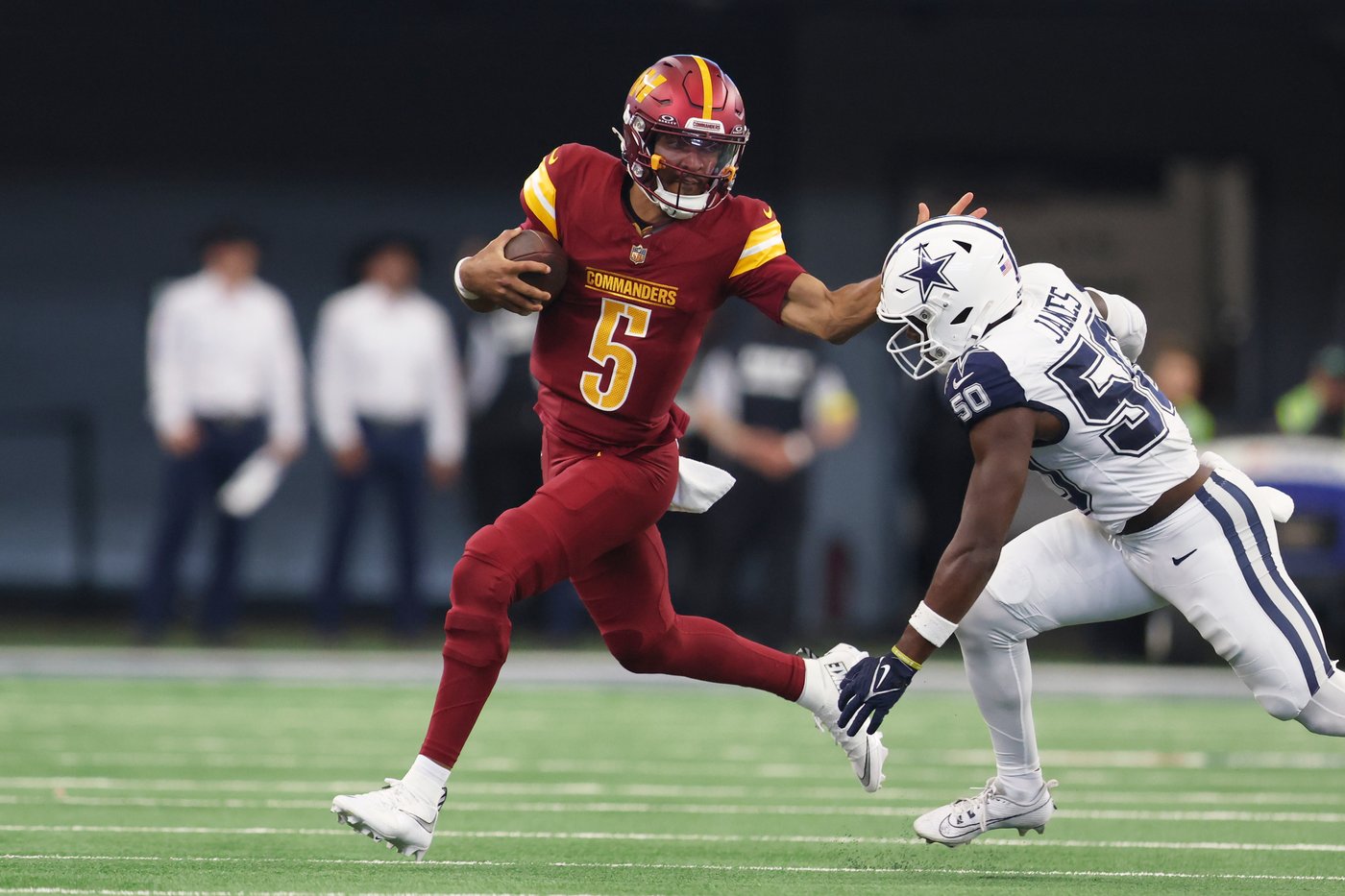 Commanders QB Jayden Daniels will have MRI after hamstring injury in loss to Cowboys | iNFOnews.ca Commanders QB Jayden Daniels will have MRI after hamstring injury in loss to Cowboys | iNFOnews.ca