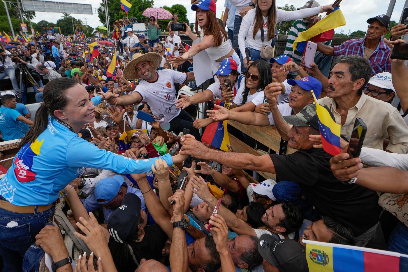 Photos of Venezuelan opposition leader María Corina Machado who has won the Nobel Peace Prize | iNFOnews.ca