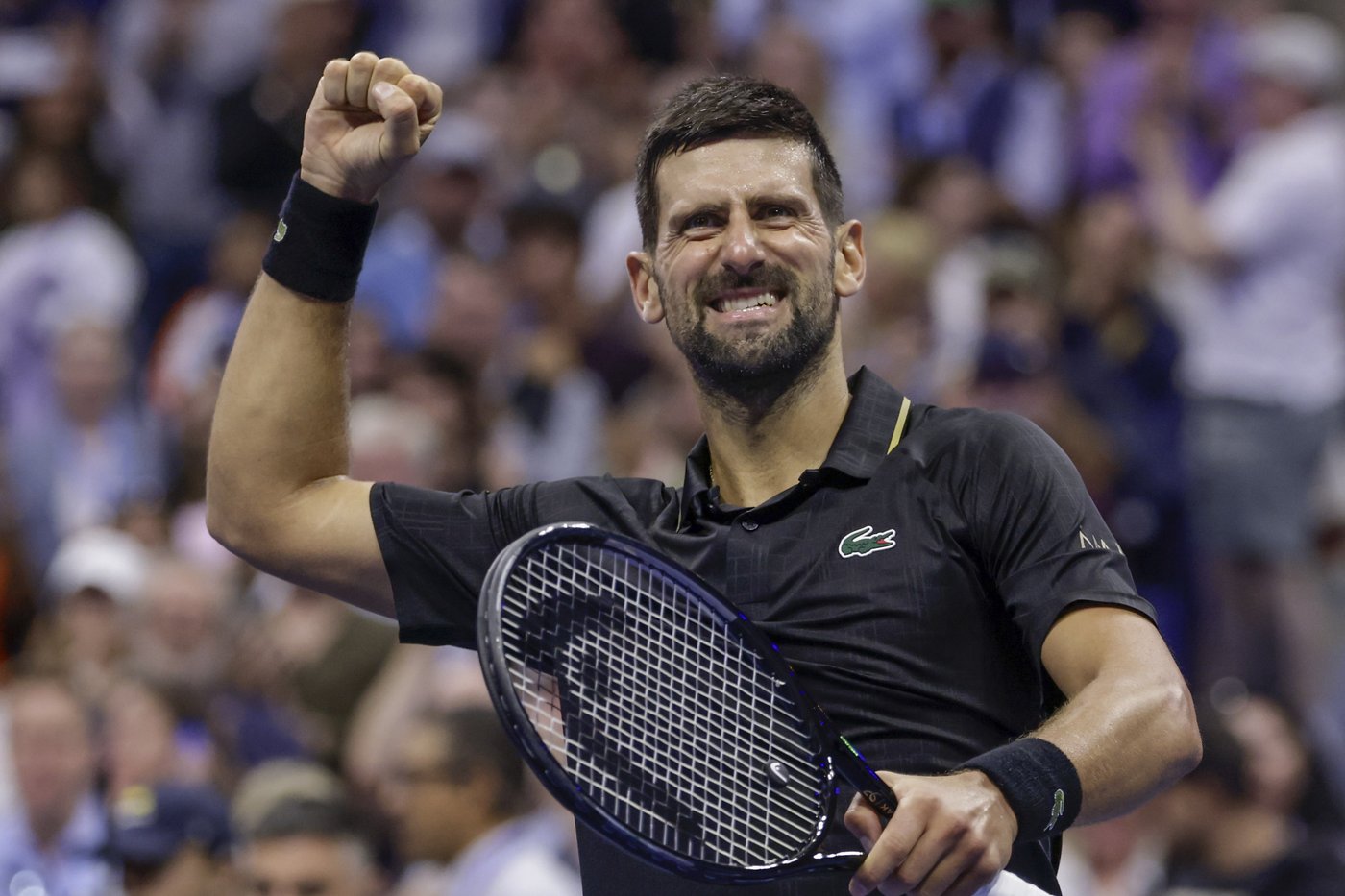 Photos: From violin mimics to victory fists, Djokovic steals the show | iNFOnews.ca