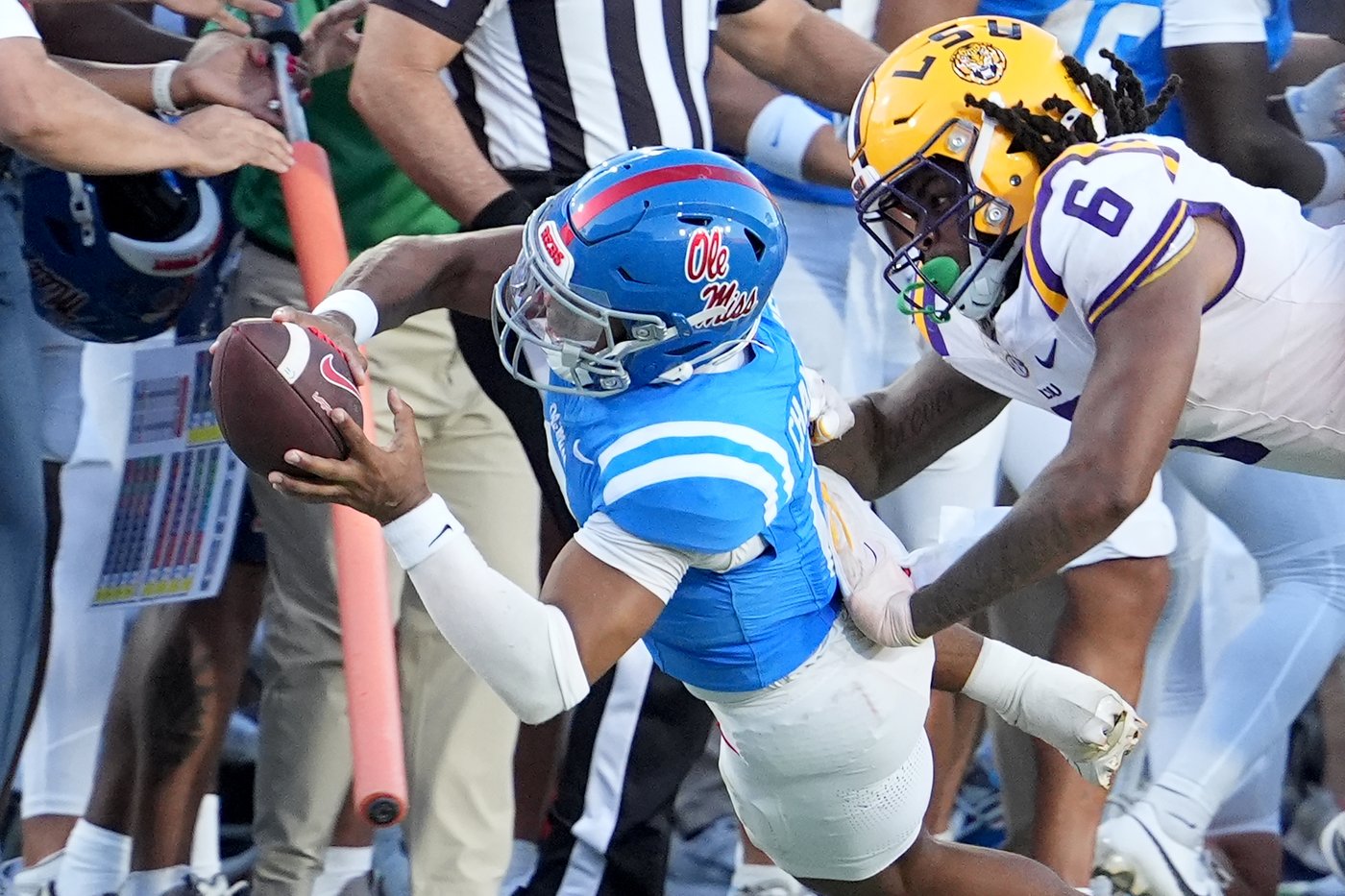 No pedigree, no problem for Mississippi's Trinidad Chambliss vs. LSU and Garrett Nussmeier | iNFOnews.ca