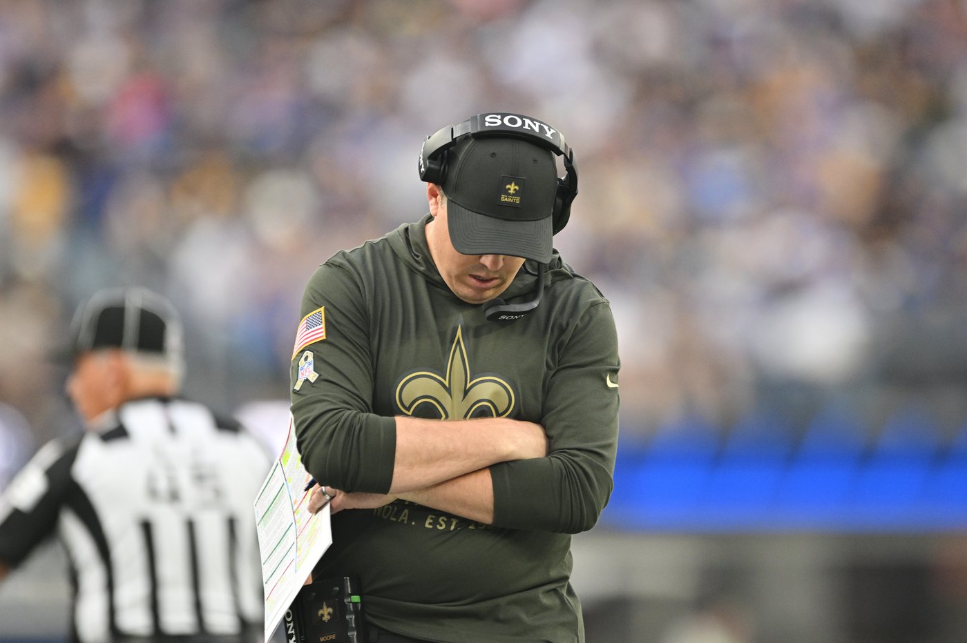 Saints coach Kellen Moore acknowledges frustration with the club's worst 9-game start since 1980 | iNFOnews.ca Saints coach Kellen Moore acknowledges frustration with the club's worst 9-game start since 1980 | iNFOnews.ca