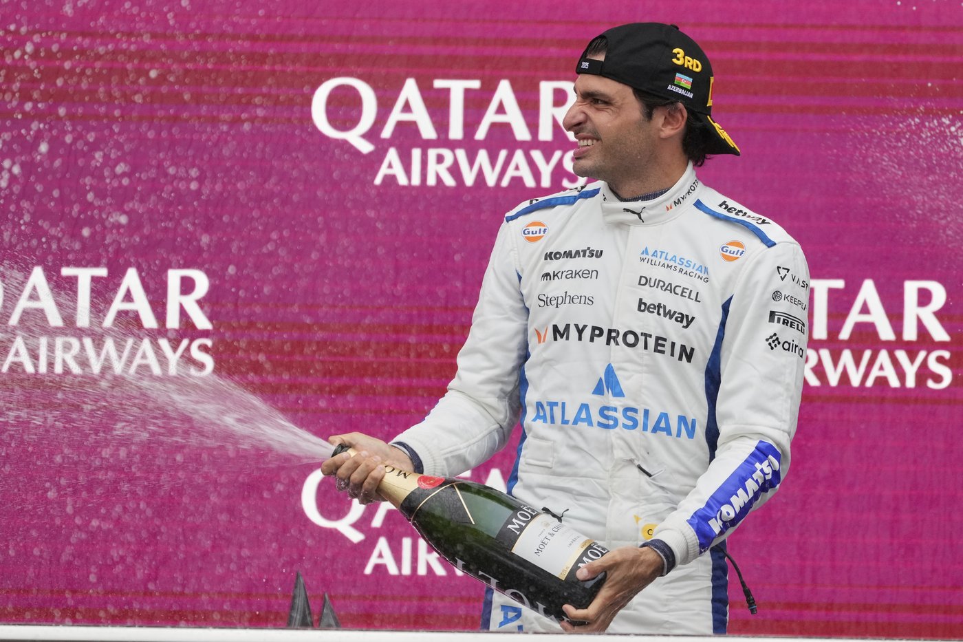 Lewis Hamilton's wait for a Ferrari podium drags on after Sainz's GP success for Williams | iNFOnews.ca Lewis Hamilton's wait for a Ferrari podium drags on after Sainz's GP success for Williams | iNFOnews.ca