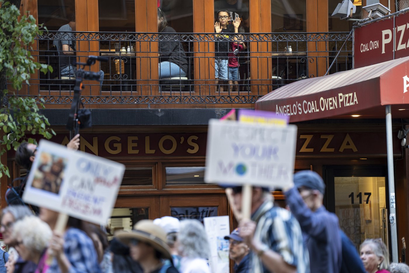 Photos show activists targeting billionaires in a street protest on the eve of New York Climate Week | iNFOnews.ca