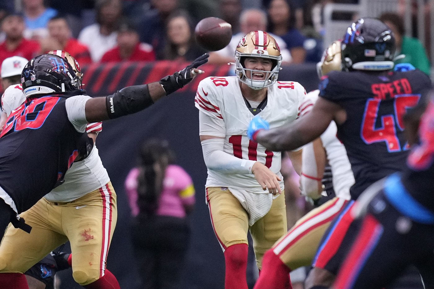 Slow start dooms San Francisco in 26-15 loss to Texans | iNFOnews.ca Slow start dooms San Francisco in 26-15 loss to Texans | iNFOnews.ca