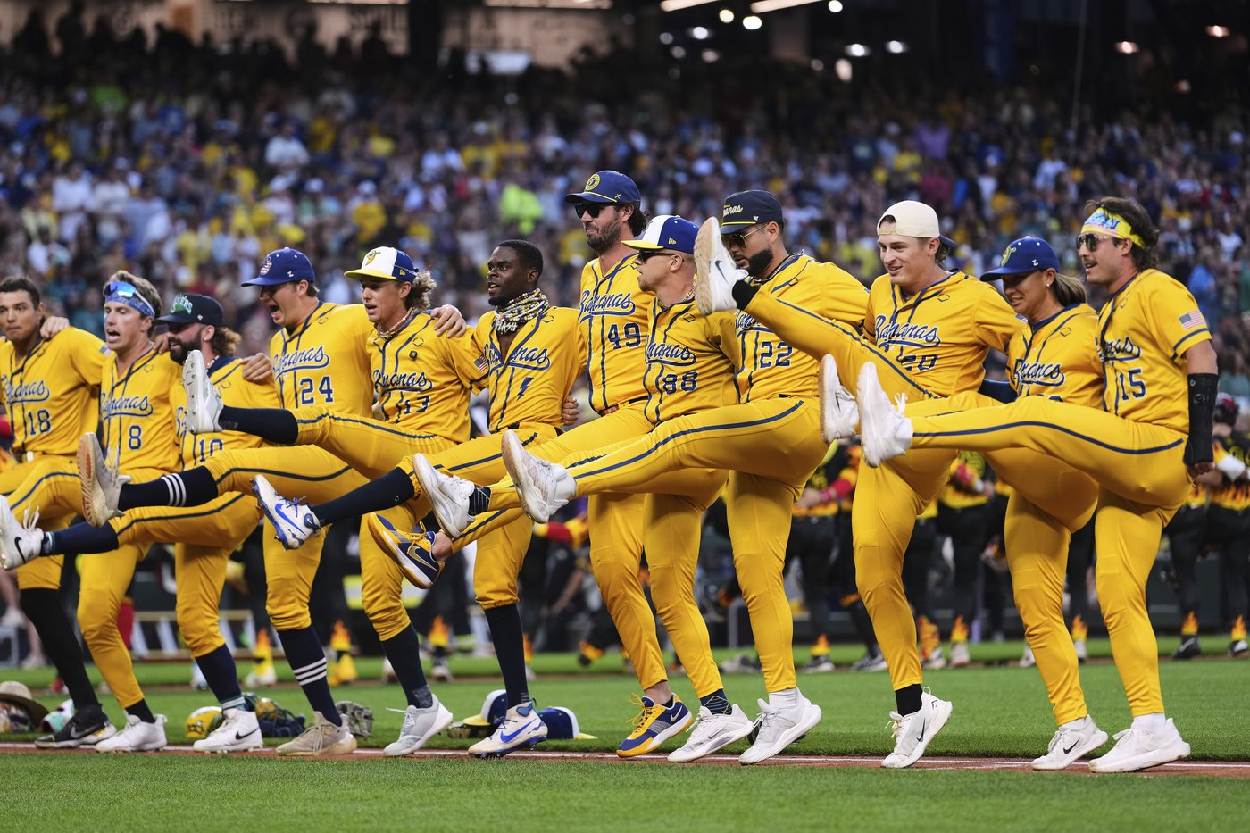 Photo highlights from the Savannah Bananas' exhibition baseball battle against the Firefighters | iNFOnews.ca