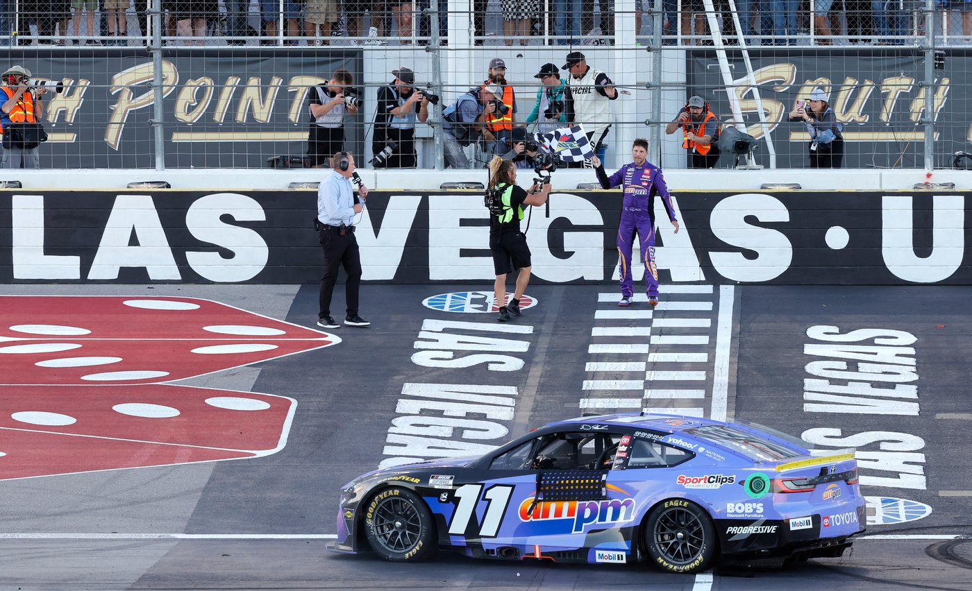 Tears of triumph: Denny Hamlin wins emotional race in Las Vegas, secures championship spot | iNFOnews.ca