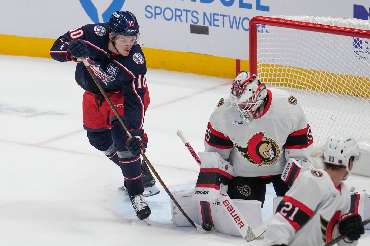 Stützle scores 2 as Senators use 4-goal 1st period to beat Blue Jackets 6–3 | iNFOnews.ca