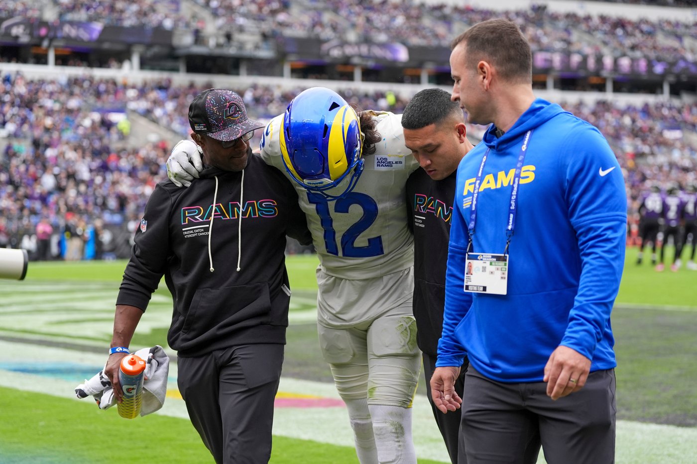 Rams WR Puka Nacua misses practice with ankle injury before London trip. Havenstein, Corum also out | iNFOnews.ca Rams WR Puka Nacua misses practice with ankle injury before London trip. Havenstein, Corum also out | iNFOnews.ca