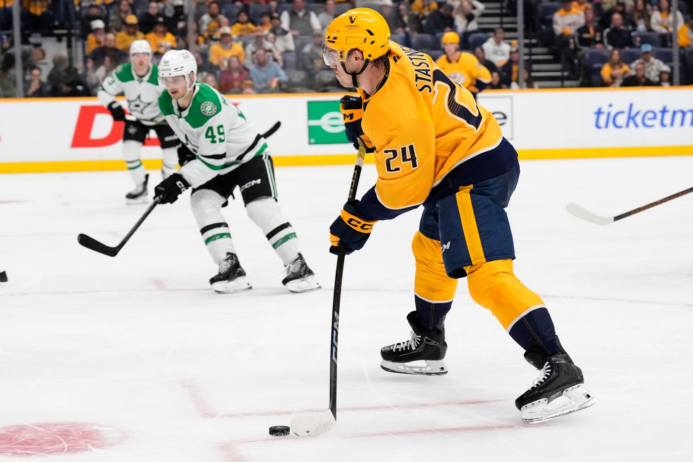 Rantanen gets tiebreaking goal in 3rd period as Stars rally from two goals down, beat Predators 3-2 | iNFOnews.ca Rantanen gets tiebreaking goal in 3rd period as Stars rally from two goals down, beat Predators 3-2 | iNFOnews.ca