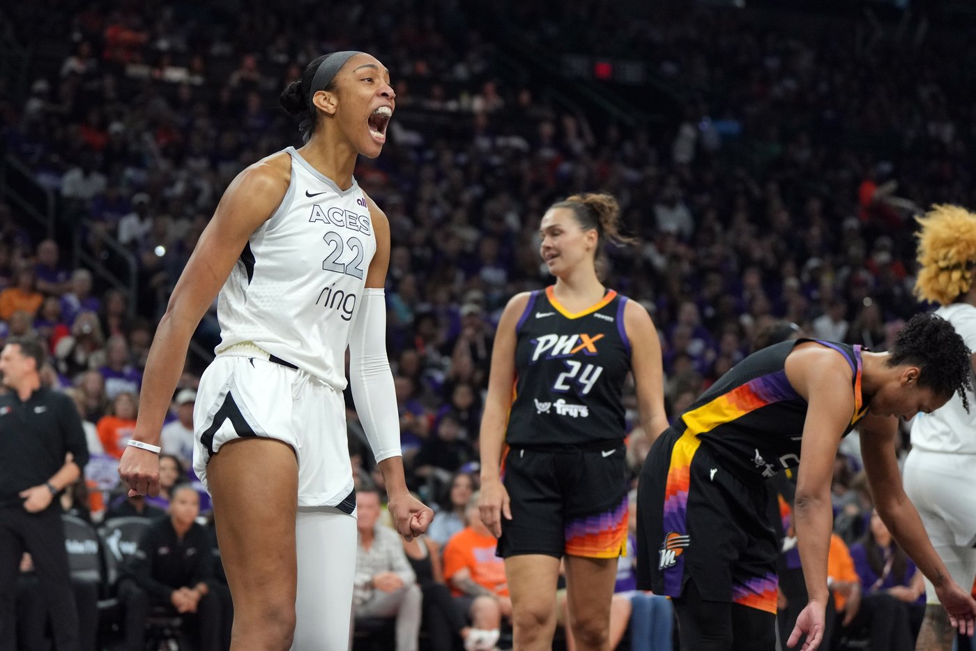 Wilson scores 31 and Aces win 3rd WNBA title in 4 seasons, beating Mercury 97-86 for 4-game sweep | iNFOnews.ca