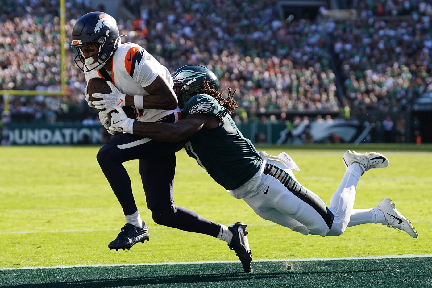 Broncos swagger after pulling off stunning comeback against Eagles for biggest win in a decade | iNFOnews.ca