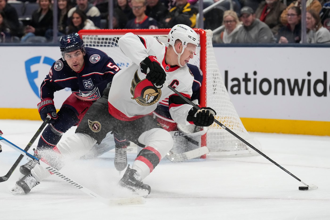 Stützle scores 2 as Senators use 4-goal 1st period to beat Blue Jackets 6–3 | iNFOnews.ca