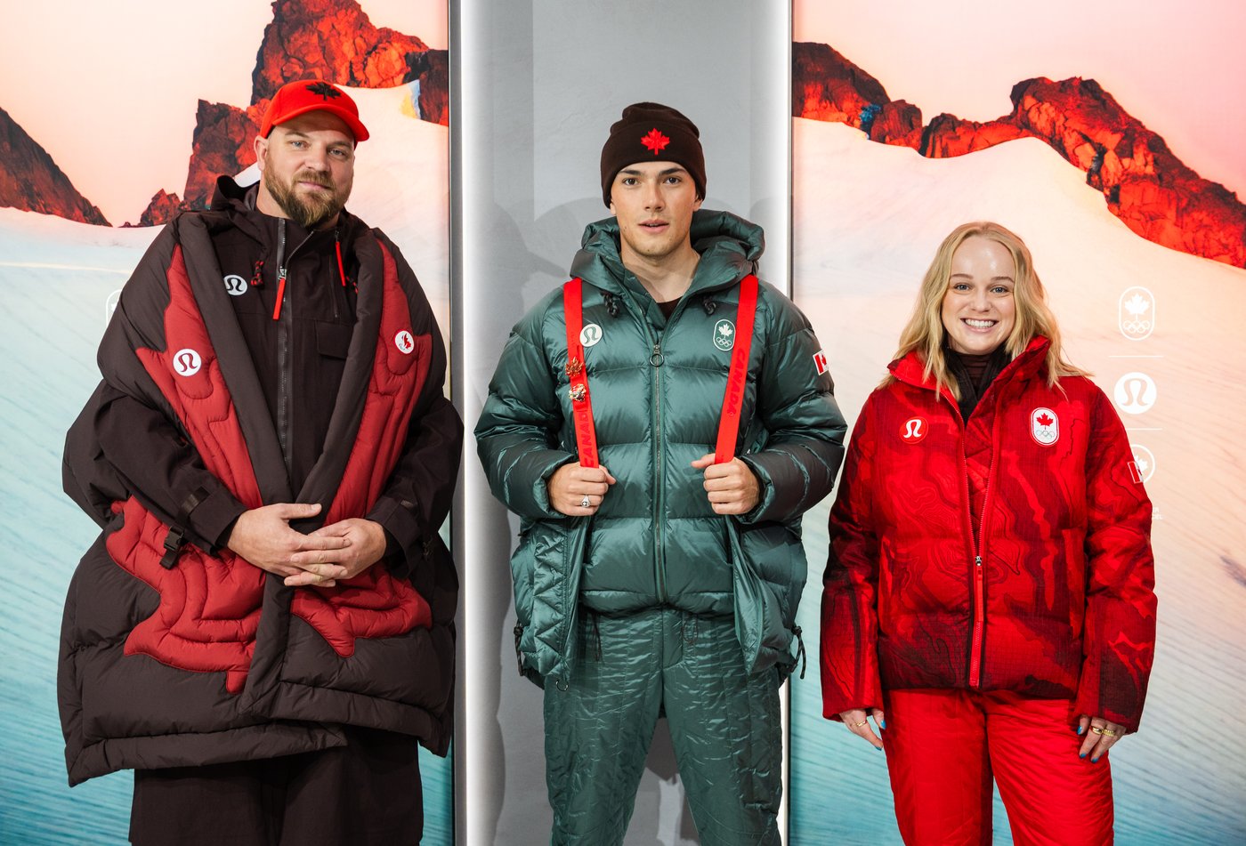 Lululemon aims for dramatic Team Canada Olympic showing with deep reds, giant leaves and arctic inspo | iNFOnews.ca