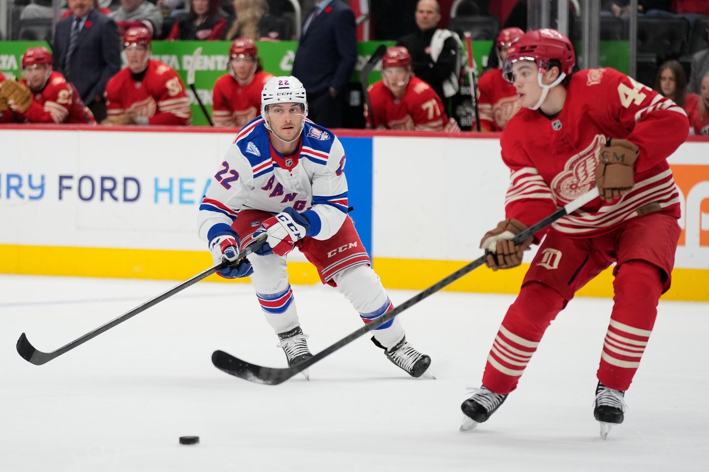Raymond scores tiebreaking goal in 3rd period as Red Wings beat Rangers 2-1 | iNFOnews.ca Raymond scores tiebreaking goal in 3rd period as Red Wings beat Rangers 2-1 | iNFOnews.ca