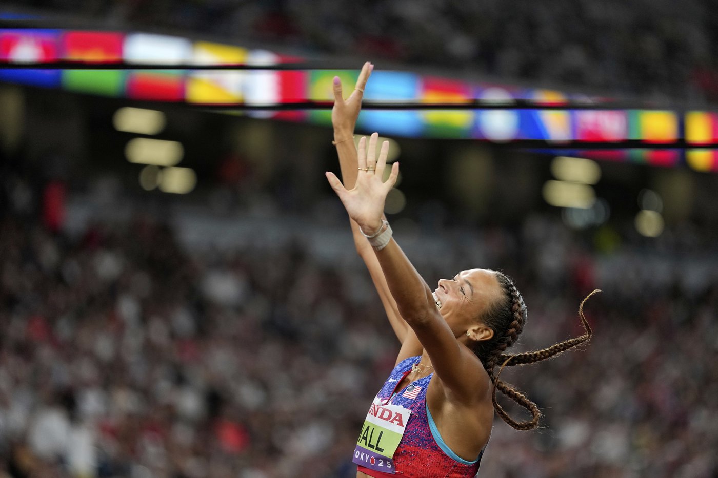 Anna Hall rediscovers love for track, joins Jackie Joyner-Kersee as a US heptathlon world champion | iNFOnews.ca