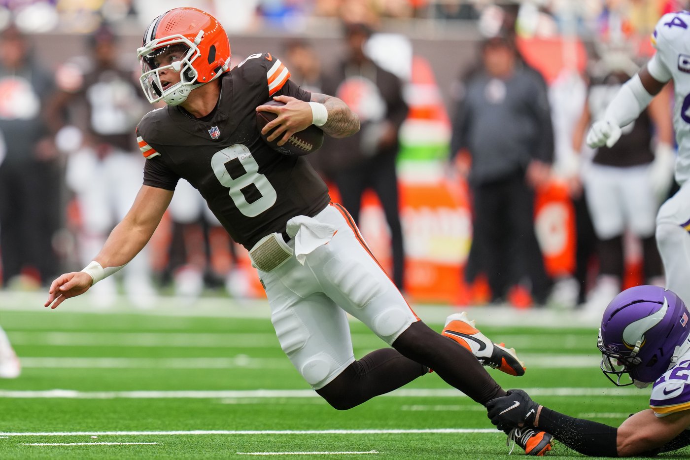 Browns rookie QB Gabriel says 'no moral victories' after 1st NFL start ends in loss to Vikings | iNFOnews.ca