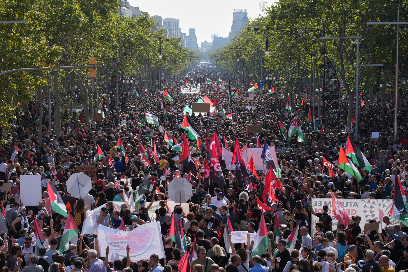 Tens of thousands march in Barcelona and Rome to protest Israel's campaign in Gaza | iNFOnews.ca