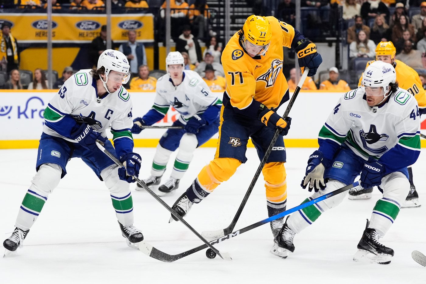 Boeser scores late OT winner as Canucks beat pesky Predators 5-4 | iNFOnews.ca Boeser scores late OT winner as Canucks beat pesky Predators 5-4 | iNFOnews.ca