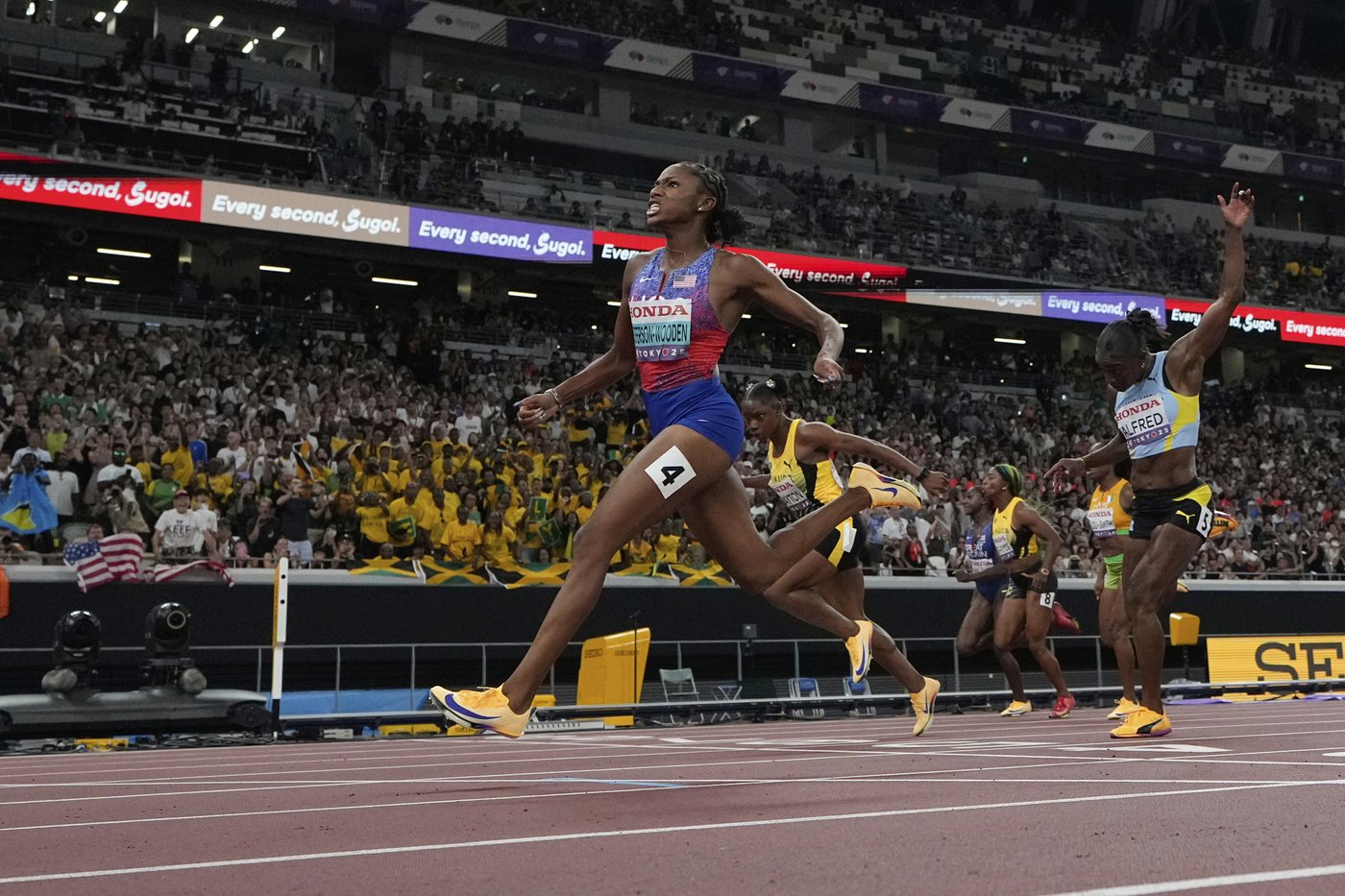Oblique Seville joins Bolt as a Jamaican sprint champ. Jefferson-Wooden wins gold for US | iNFOnews.ca Oblique Seville joins Bolt as a Jamaican sprint champ. Jefferson-Wooden wins gold for US | iNFOnews.ca