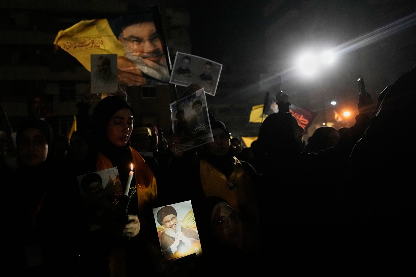 Photos show Hezbollah supporters honoring slain leaders Nasrallah and Safieddine despite PM's ban | iNFOnews.ca