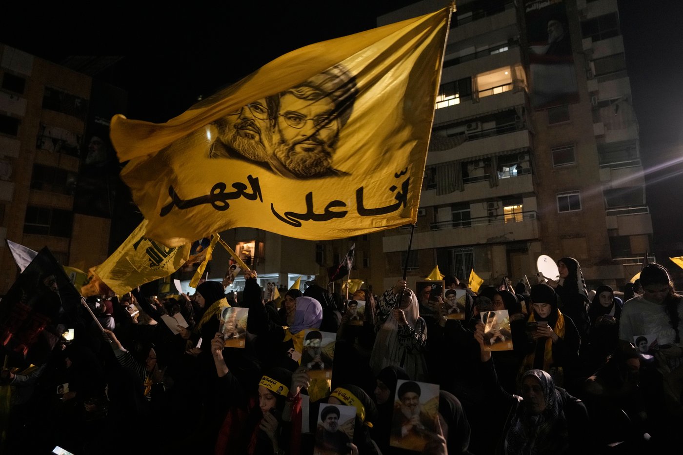 Photos show Hezbollah supporters honoring slain leaders Nasrallah and Safieddine despite PM's ban | iNFOnews.ca