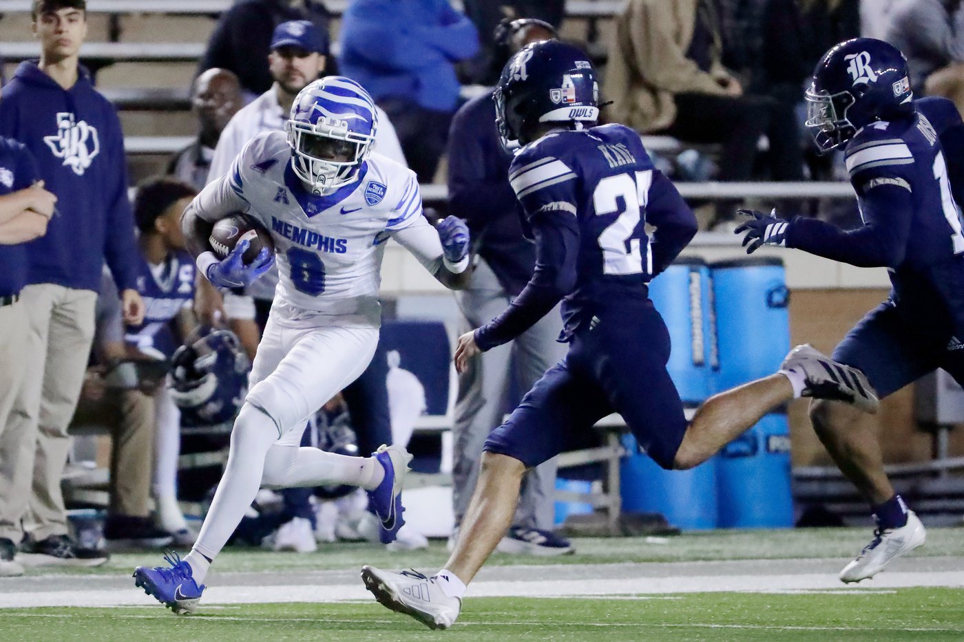 Frank Peasant rushes for three TDs, No. 25 Memphis defeats Rice 38-14 | iNFOnews.ca