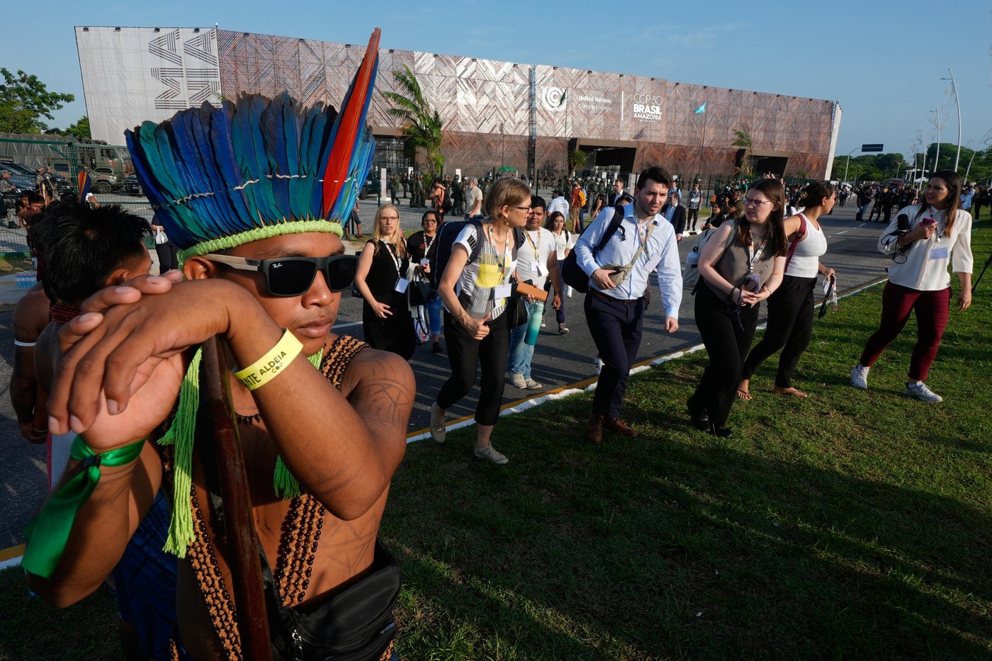 Protesters block the main entrance to COP30 climate talks in Brazil | iNFOnews.ca