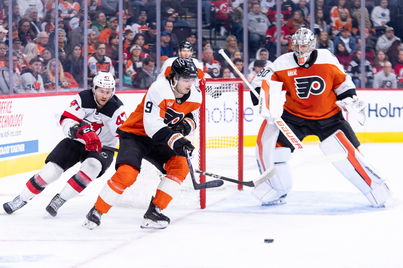 Flyers set franchise record with 3 goals in 26 seconds and beat Devils 6-3 on Bernie Parent Tribute | iNFOnews.ca