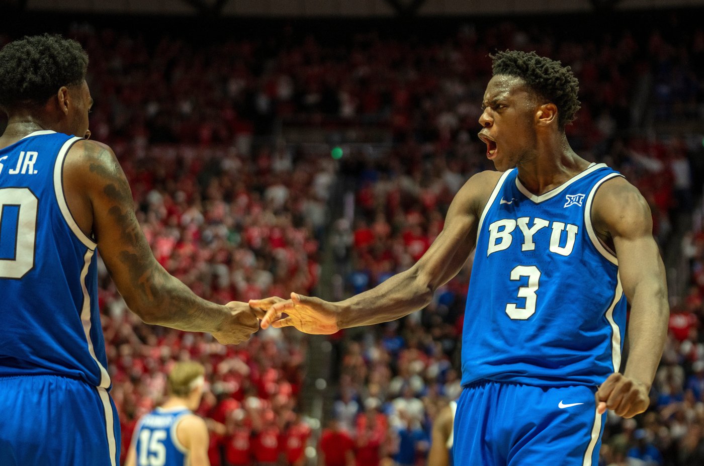 Saunders has 24 points and 14 rebounds to lead No. 9 BYU past rival Utah 89-84 | iNFOnews.ca
