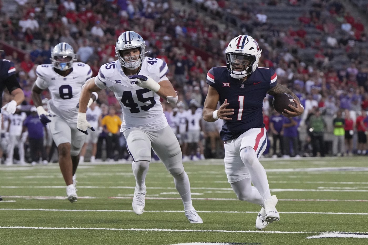 Ismail Mahdi runs for 189 yards, Arizona holds off Kansas State rally for 23-17 win | iNFOnews.ca