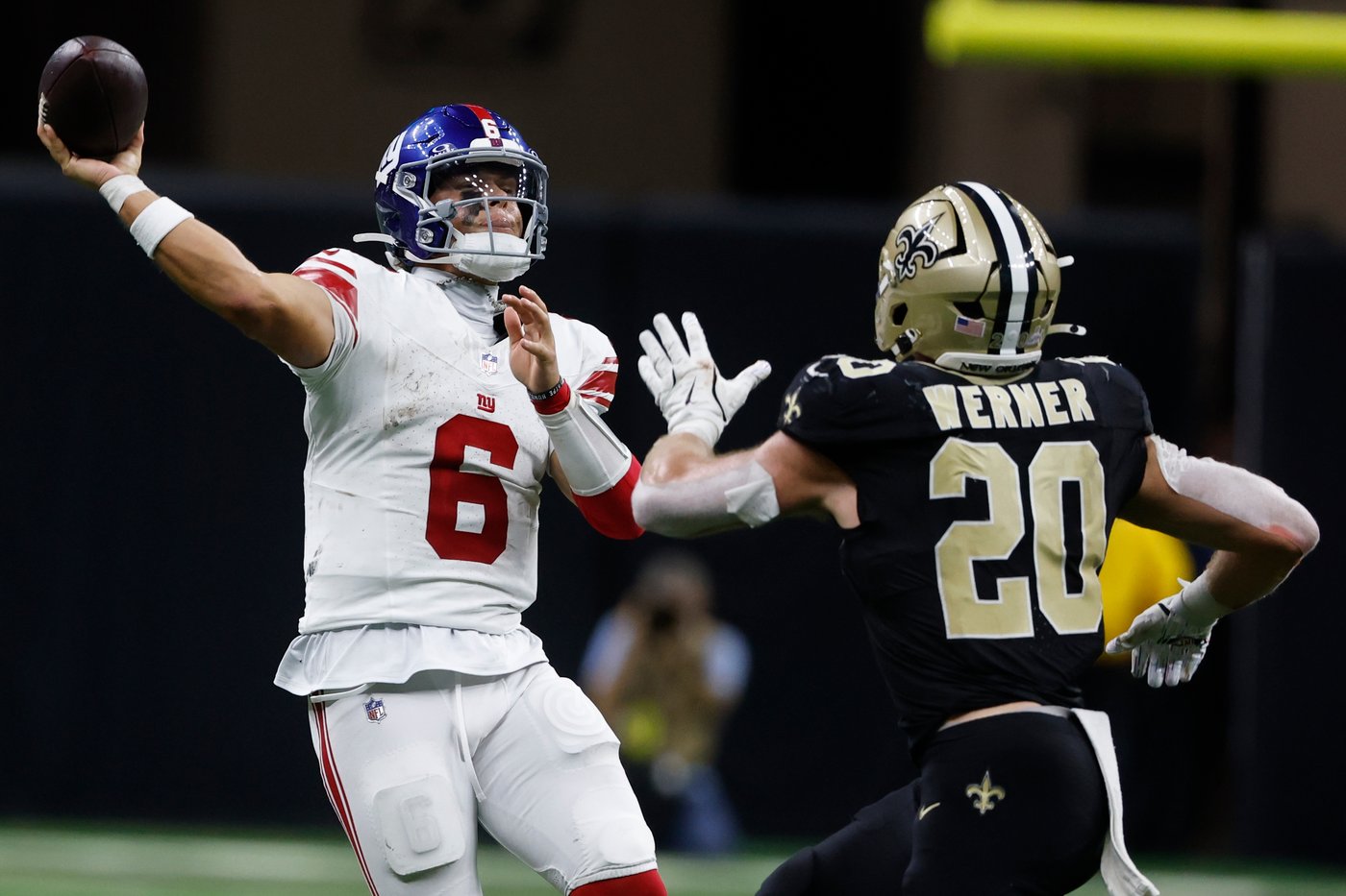 Dart disappointed after turnovers doom the Giants in a 26-14 loss to the Saints | iNFOnews.ca