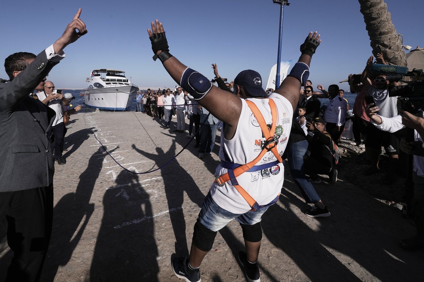 Popular Egyptian 'strong man' goes for another jaw-dropping challenge: Pulling a ship with his teeth | iNFOnews.ca
