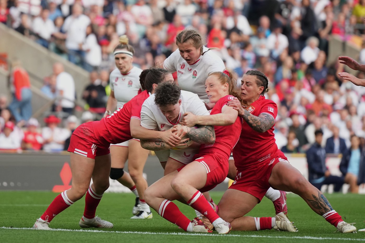 Photo highlights of untouchable England beating Canada at Women's Rugby World Cup final | iNFOnews.ca