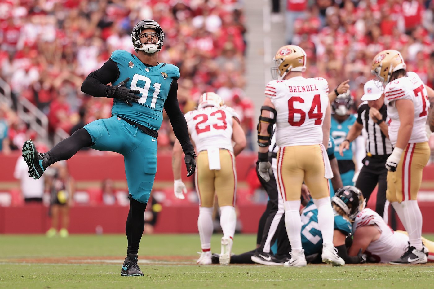 Jaguars beat 49ers 26-21 with Washington's punt return TD, 4 takeaways | iNFOnews.ca