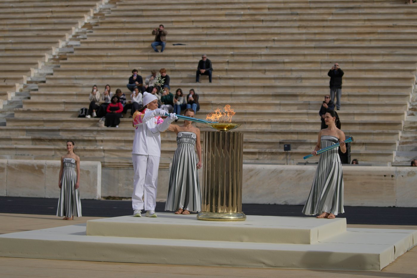 Olympic flame for Milan Cortina Winter Games handed to Italian organizers in Athens | iNFOnews.ca