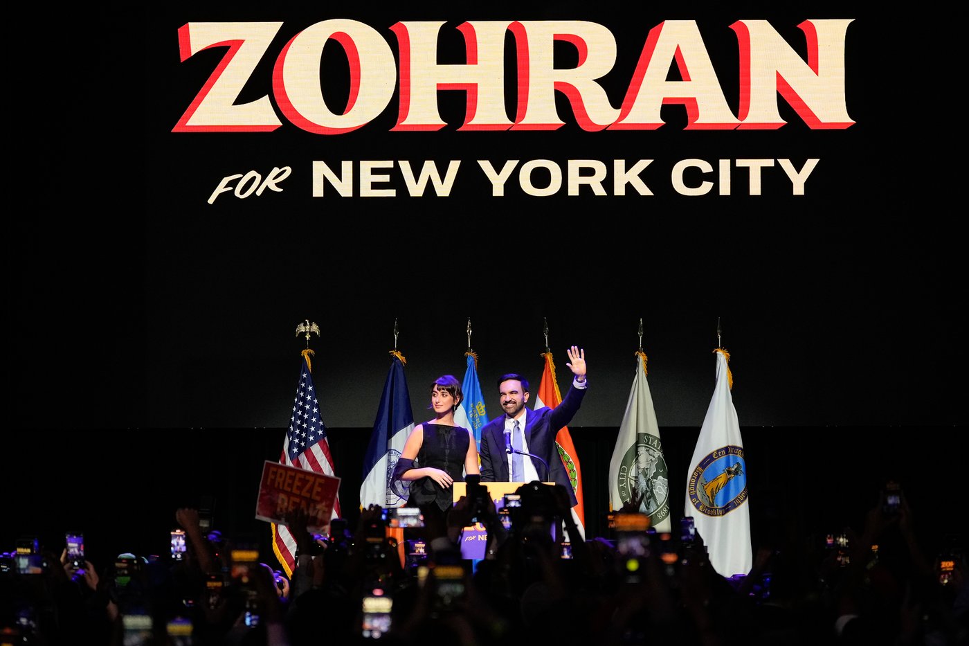 Photos of Zohran Mamdani and his supporters as they celebrate his election as NYC's mayor | iNFOnews.ca