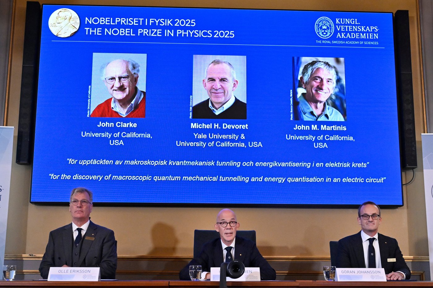 Three scientists at US universities win Nobel Prize in physics for advancing quantum technology | iNFOnews.ca Three scientists at US universities win Nobel Prize in physics for advancing quantum technology | iNFOnews.ca